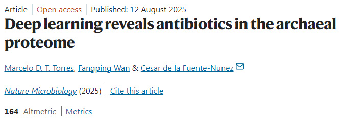 深度學(xué)習(xí)揭示古菌蛋白質(zhì)組中的抗生素