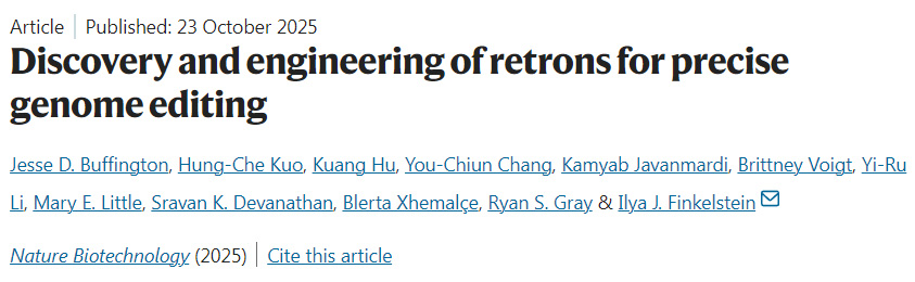 用于精準基因組編輯的逆轉(zhuǎn)錄子的發(fā)現(xiàn)與改造 用于精準基因組編輯的逆轉(zhuǎn)錄子的發(fā)現(xiàn)與改造