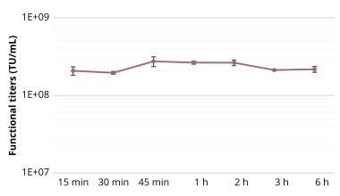 在懸浮HEK-293T細(xì)胞中生產(chǎn)rAAV-2-GFP，轉(zhuǎn)染72小時后收取病毒