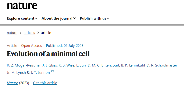 研究小組發(fā)現(xiàn)簡化版細(xì)胞的進(jìn)化速度和正常細(xì)胞一樣快