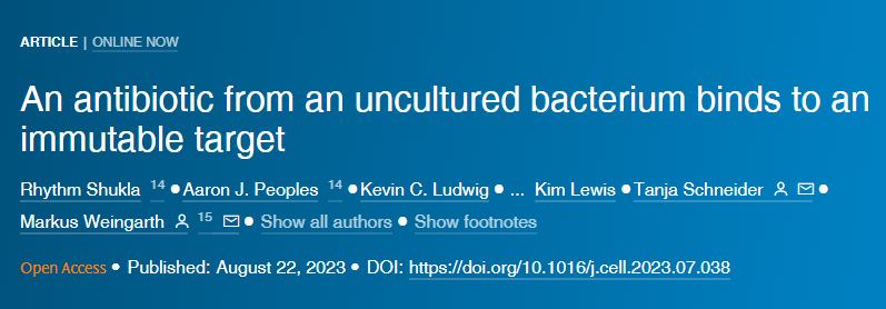 研究發(fā)現(xiàn)了一種從未培養(yǎng)的土壤細(xì)菌中分離出來(lái)的抗生素clovibactin 研究發(fā)現(xiàn)了一種從未培養(yǎng)的土壤細(xì)菌中分離出來(lái)的抗生素clovibactin