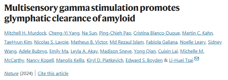 多傳感器伽瑪刺激促進(jìn)淋巴結(jié)清除淀粉樣蛋白 多傳感器伽瑪刺激促進(jìn)淋巴結(jié)清除淀粉樣蛋白