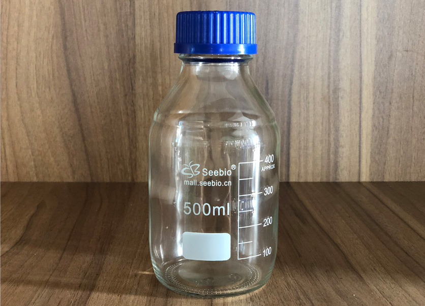 試劑瓶,藍(lán)蓋,本色瓶身,容積500mL