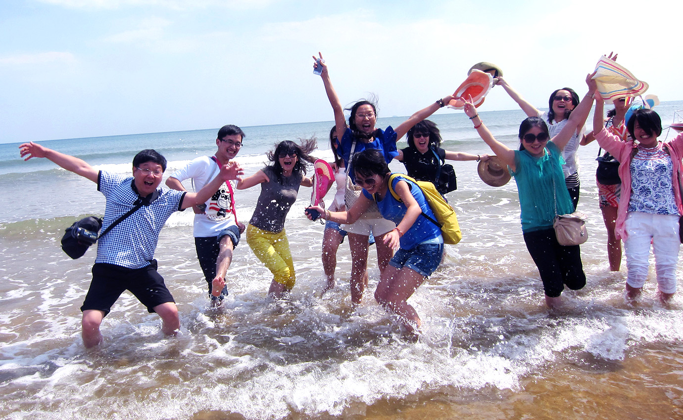 海風撲面，心隨浪涌
